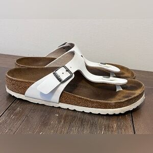 Birkenstock Gizeh White Sandals size 36 Women’s size 5